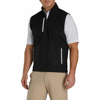 Men's Footjoy Golf Vest Black NZ-527470